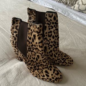 Sam Edelman Size 9 Sand Leopard Calf Hair Boots